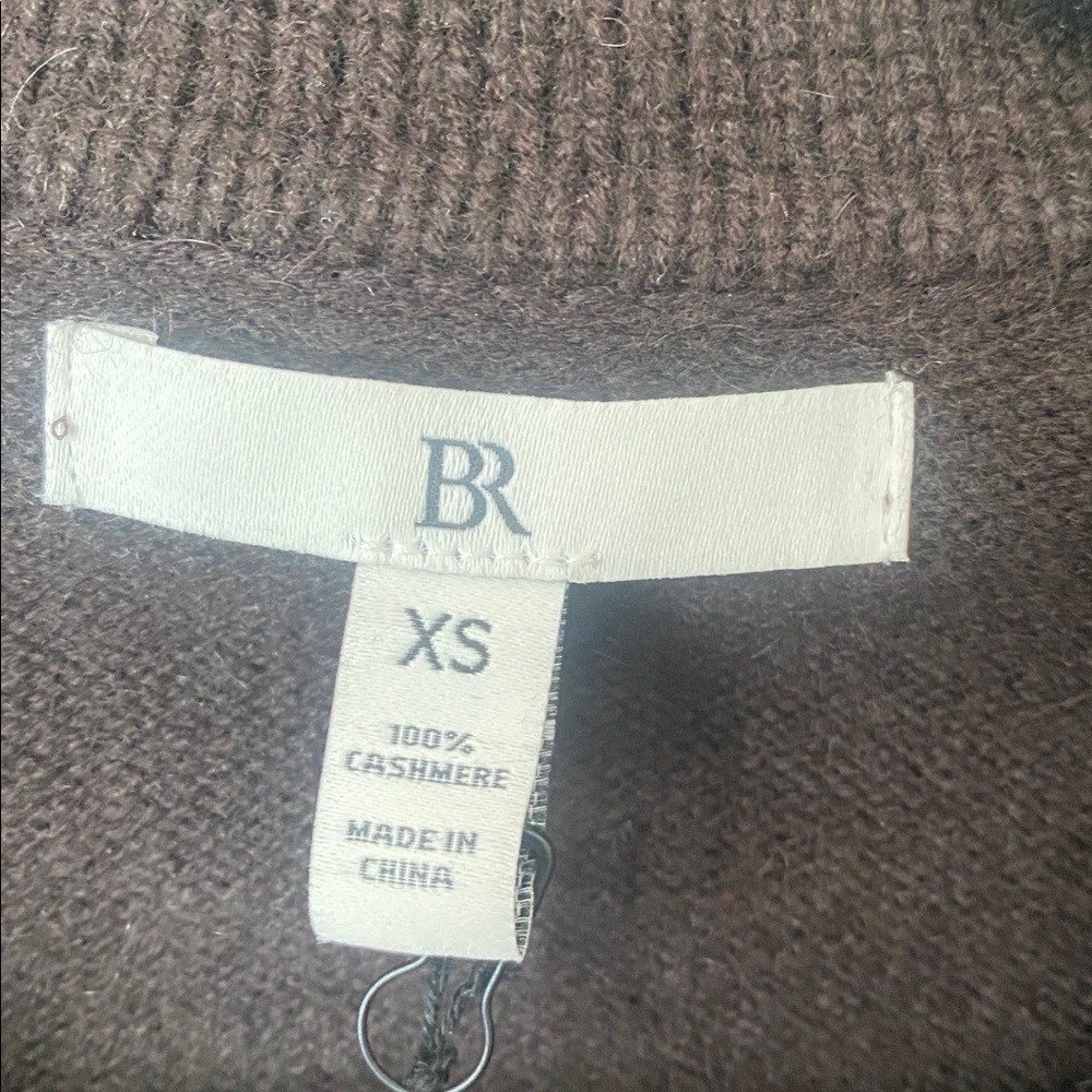 🆕 Banana Republic Cashmere Cropped Rugby Polo Sweater - Picture 5 of 5